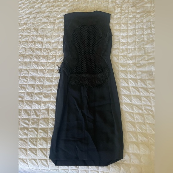 Stella McCartney Black Fringe Midi Dress - Picture 14 of 14